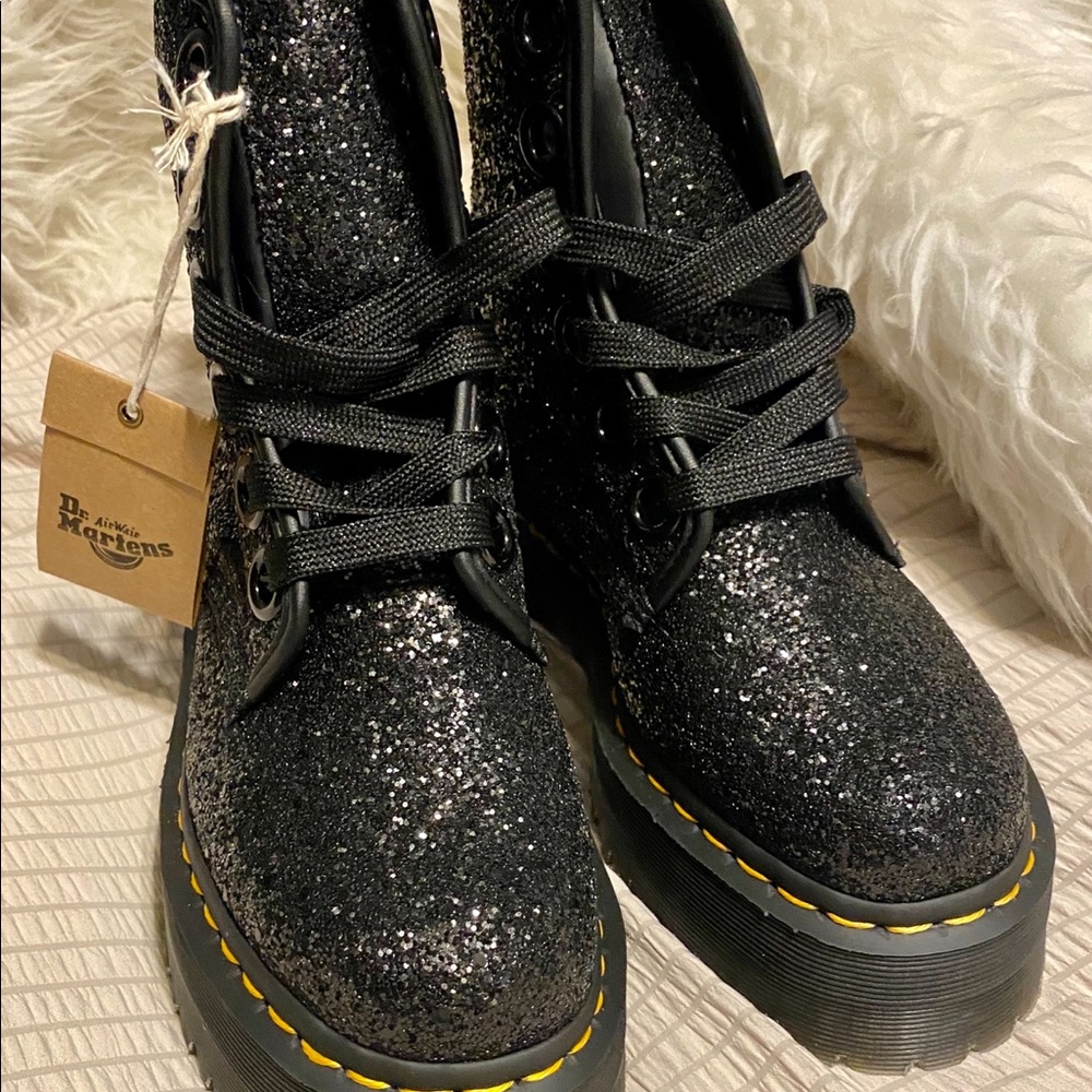 Dr Martens Molly Glitter Platform Boot